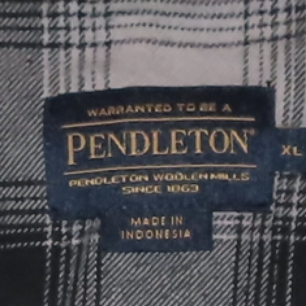 Pendleton Cotton Flannel Plaid Button Front Shirt… - image 8